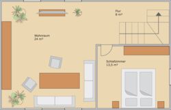 Dachgeschoss Ferienhaus "Kipp"