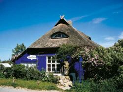 Blaue Scheune auf der Insel Hiddensee